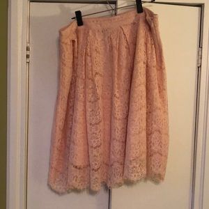 Forever21 Romantic pink Lace Skirt